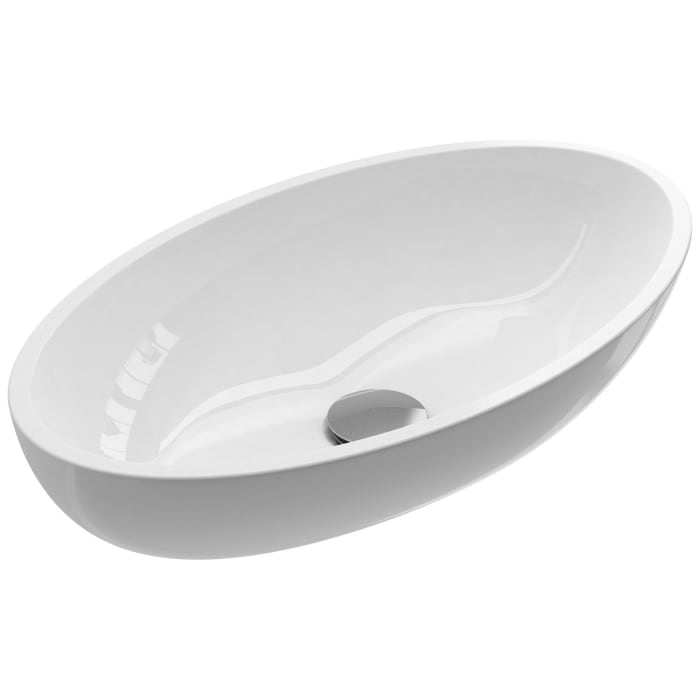 Treos Serie 710 Mineralguss Aufsatz-Waschbecken 51 cm