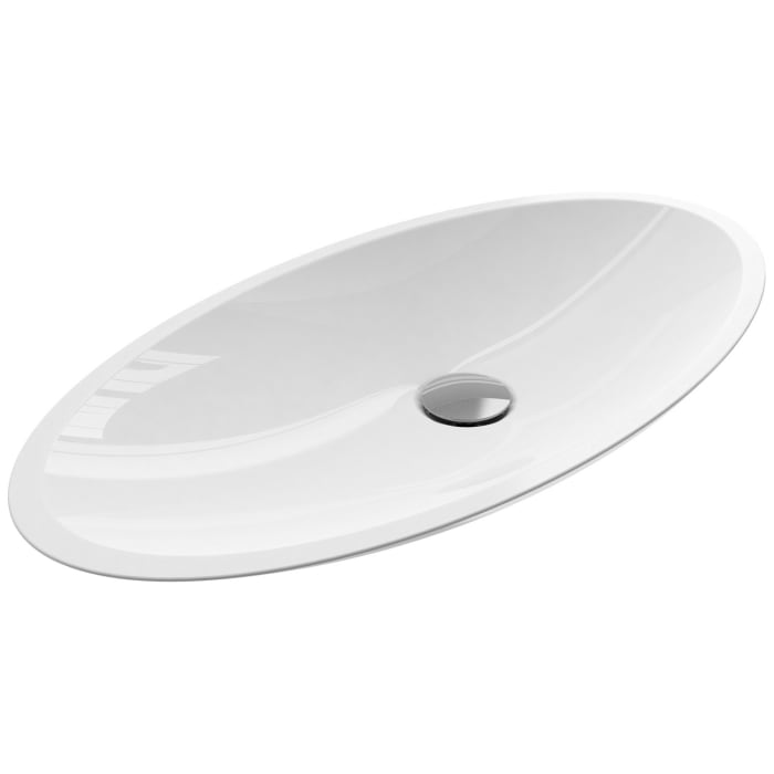 Treos Serie 710 Mineralguss Aufsatz-Waschbecken 59 cm