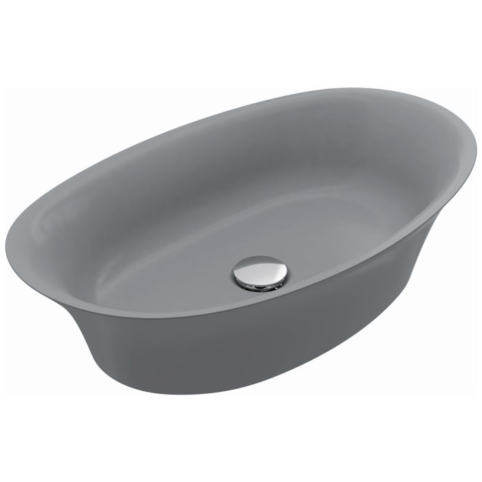 Treos Serie 735 Mineralguss Aufsatz-Waschbecken 60 x 36 cm