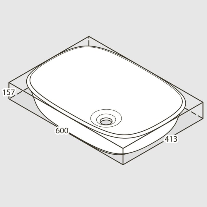 Victoria & Albert Amiata 60 Aufsatzwaschtisch