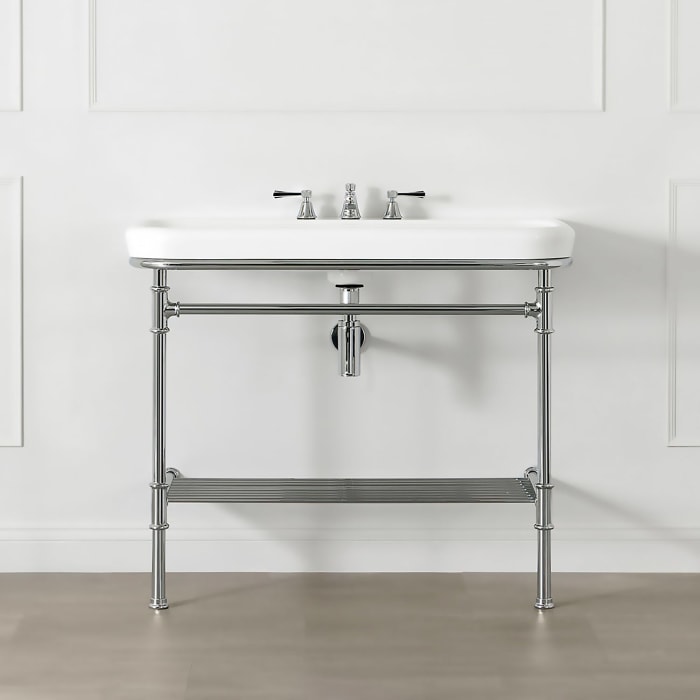 Victoria & Albert Metallo 100 Waschtisch mit 2 Füßen