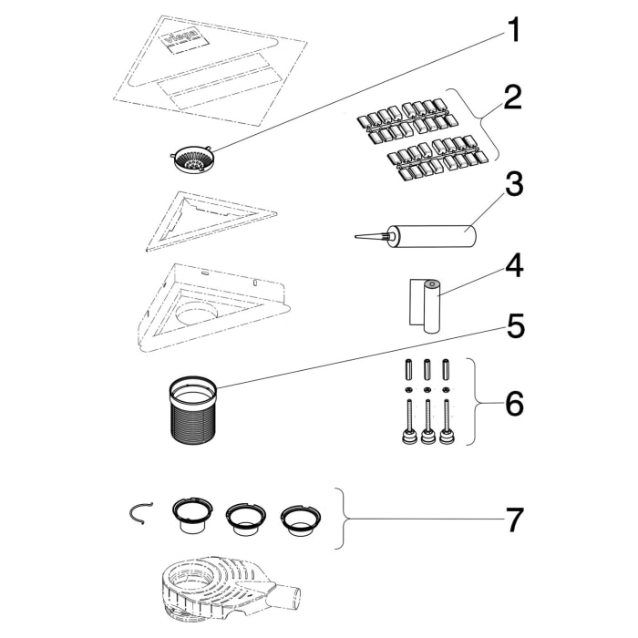 Viega Advantix Eckablauf Grundkörper Modell 4972.80