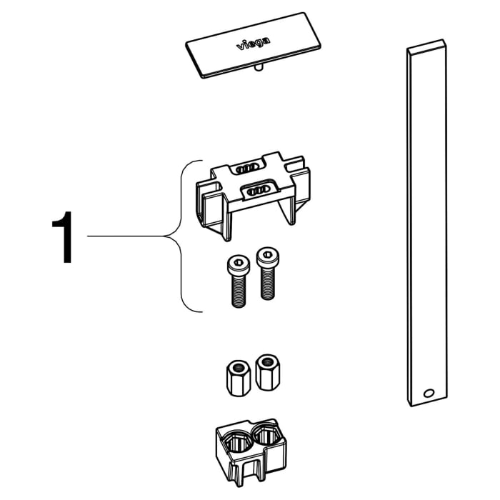 Viega Advantix Vario-Stegrostset glänzend SR2