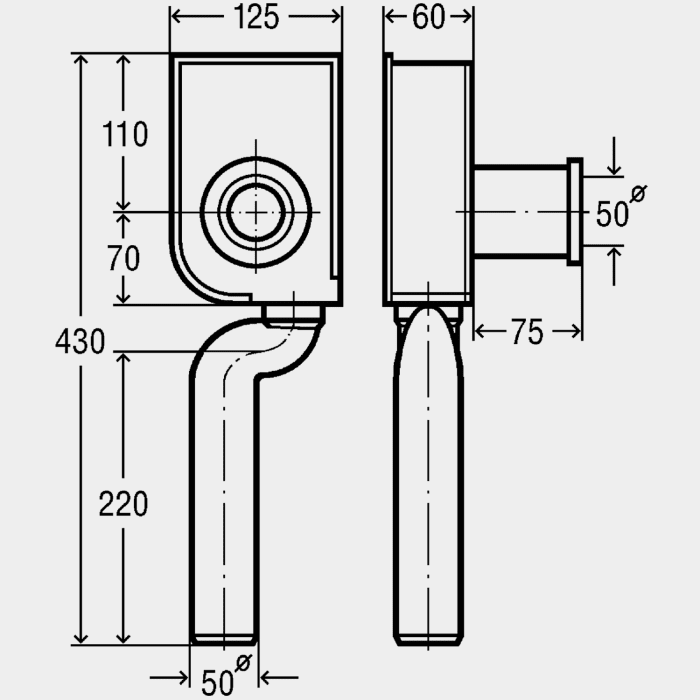 Viega Absaugformstück Modell 3235 für Urinal-Becken