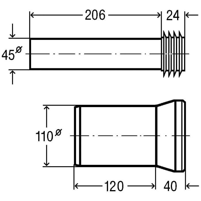 Viega Anschlussset 16 cm Modell 3817.816