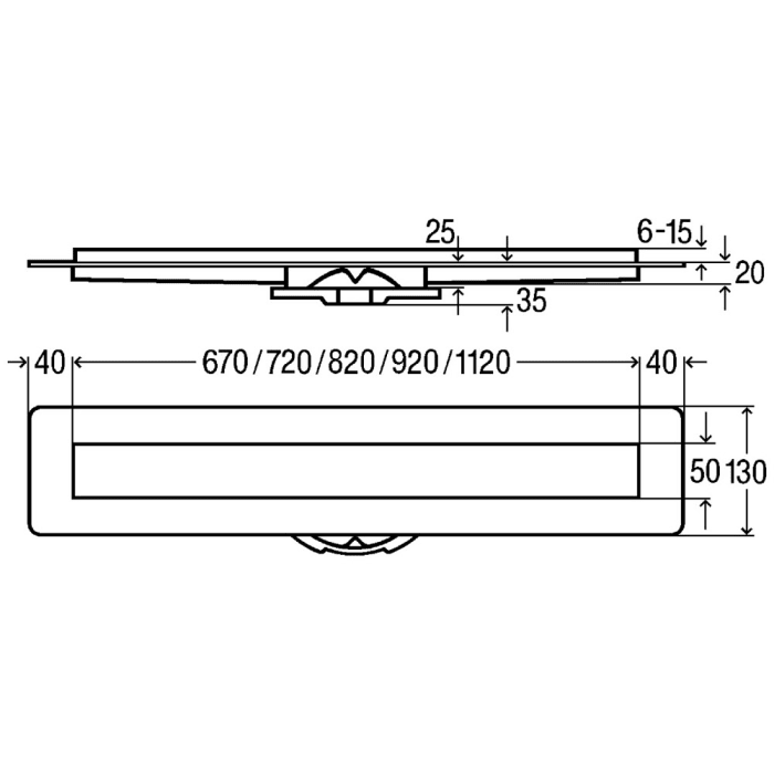 Viega Advantix Duschrinne 80 cm mit Advantix-Rost Visign ER10