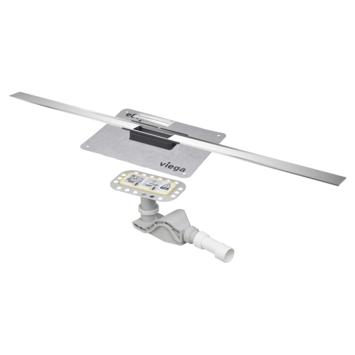 Viega Advantix Cleviva-Duschrinne mit Advantix-Einleger Visign C1, Modell 4981.10, 120 cm