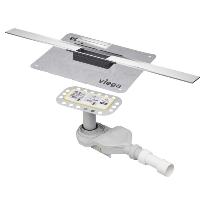 Viega Advantix Cleviva-Duschrinne mit Advantix-Einleger Visign C1, Modell 4981.11, 80 cm