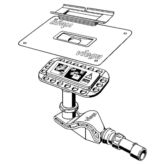 Viega Advantix Cleviva-Duschrinnen-Grundkörper Modell 4981.80