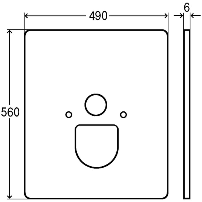 Viega Eco Plus Abdeckplatte Modell 8040.17