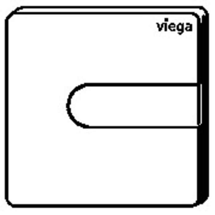 Viega Urinal-Betätigungsplatte für Prevista Visign for Style 23, Modell 8613.2