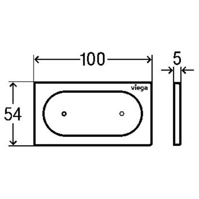 Viega WC-Fernspülauslösung für Prevista Visign for Style 23 elektronisch, Modell 8640.1