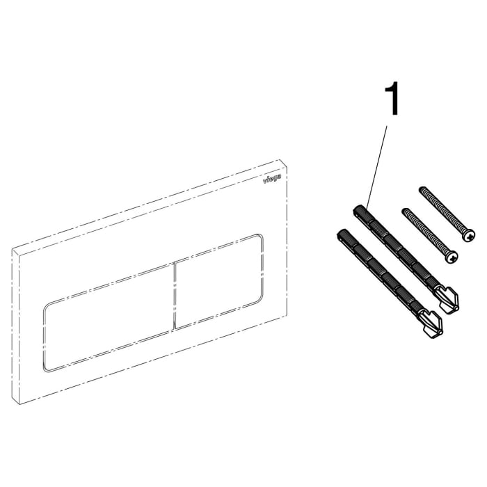 Viega WC-Betätigungsplatte für Prevista Visign for Life 5, Modell 8601.1