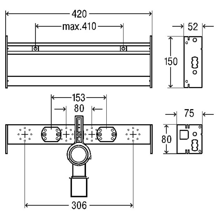 Viega Prevista Dry Plus-Waschtisch-Modul Modell 8545