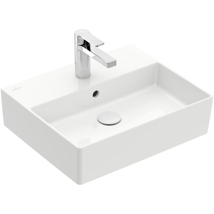 Villeroy & Boch Memento 2.0 Waschtisch 50 cm mit 1 Hahnloch, mit Überlauf