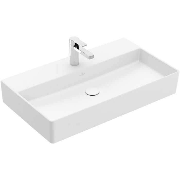 Villeroy & Boch Memento 2.0 Waschtisch 80 cm mit 1 Hahnloch, ohne Überlauf