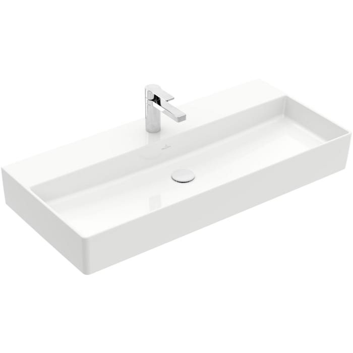 Villeroy & Boch Memento 2.0 Waschtisch 100 cm mit 1 Hahnloch, ohne Überlauf