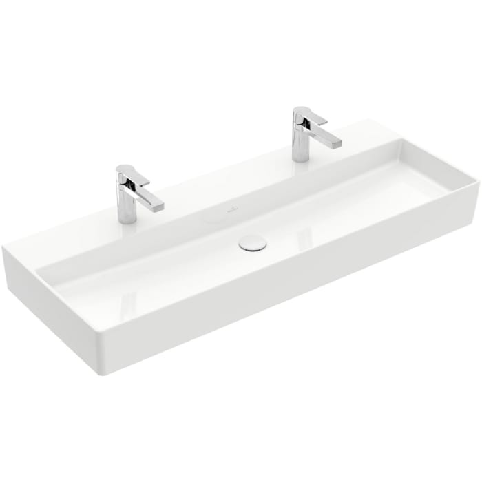 Villeroy & Boch Memento 2.0 Waschtisch 120 cm mit 2 Hahnlöchern, ohne Überlauf