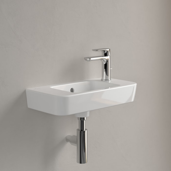 Villeroy & Boch O.novo Handwaschbecken compact 50 x 25 cm mit Überlauf, Hahnloch rechts