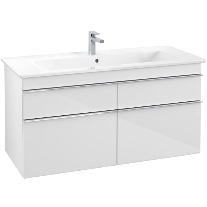 Villeroy & Boch Venticello Waschtisch-Kombination 120 cm mit 4 Auszügen, 1 Hahnloch und 1 Überlauf