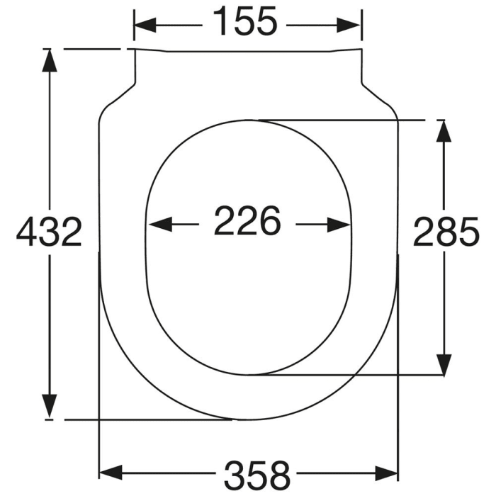 Villeroy & Boch Architectura WC-Sitz Slimseat