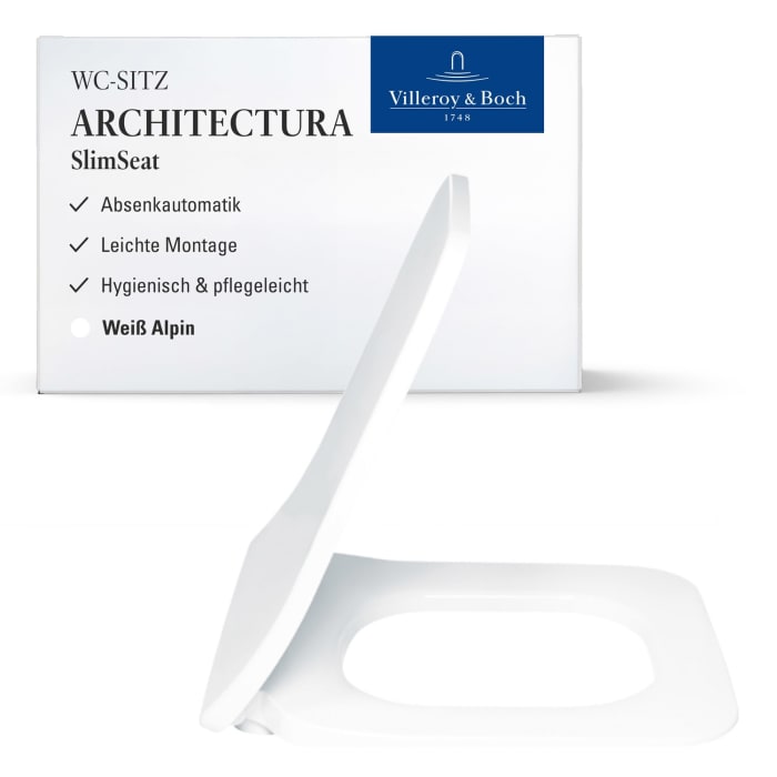 Villeroy & Boch Architectura WC-Sitz Slimseat mit Quick Release und Softclose