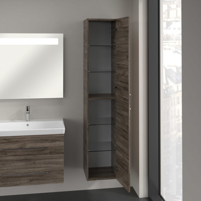 Villeroy & Boch Avento Hochschrank 34,6 x 176 cm, 2 Türen Anschlag rechts