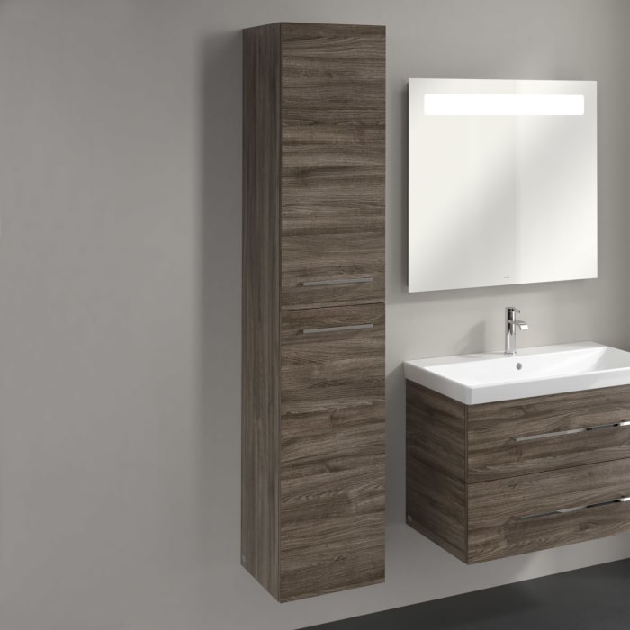 Villeroy & Boch Avento Hochschrank 34,6 x 176 cm, 2 Türen Anschlag links