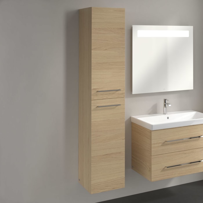 Villeroy & Boch Avento Hochschrank 34,6 x 176 cm, 2 Türen Anschlag links