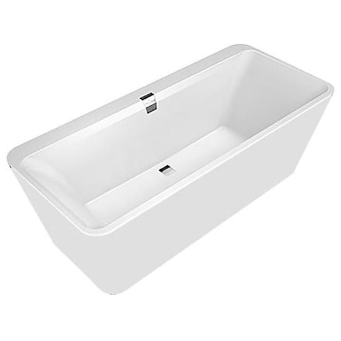 Villeroy & Boch Squaro Edge 12 Excellence Duo Badewanne 180 x 80 cm freistehend mit Wasserzulauf