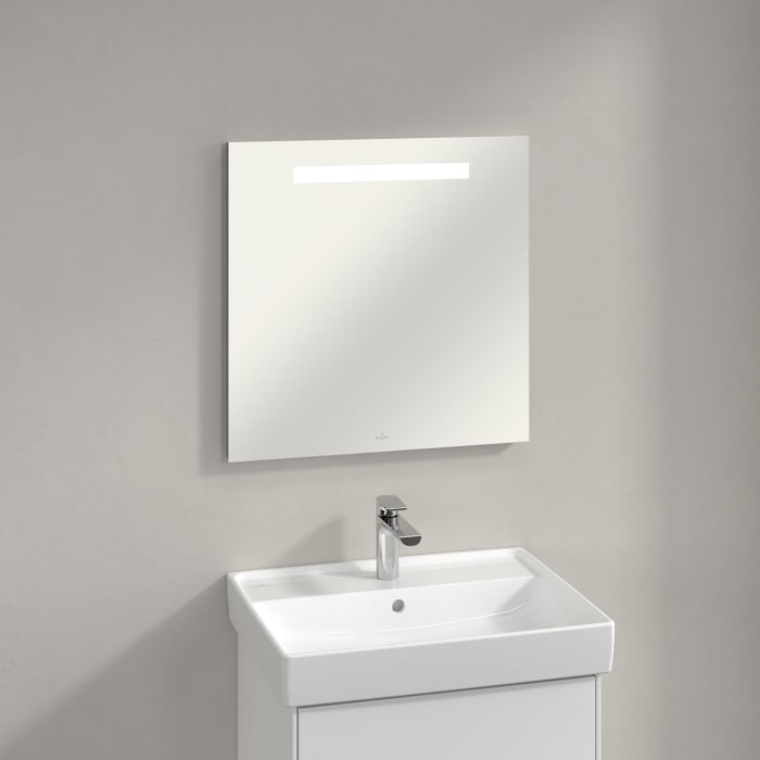Villeroy & Boch More To See One LED Badezimmerspiegel in 60 x 60 cm mit integrierter Beleuchtung