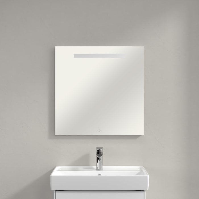 Villeroy & Boch More To See One LED Badezimmerspiegel in 60 x 60 cm mit integrierter Beleuchtung