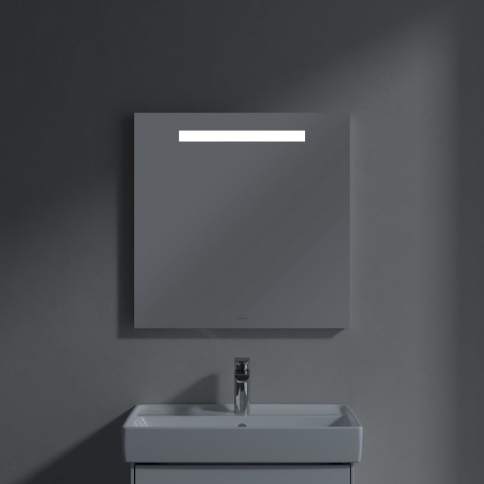 Villeroy & Boch More To See One LED Badezimmerspiegel in 60 x 60 cm mit integrierter Beleuchtung
