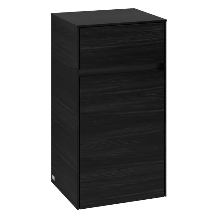 Villeroy & Boch Collaro Seitenschrank 40,4 x 74,8 cm mit 1 Auszug und 1 Tür, Anschlag links