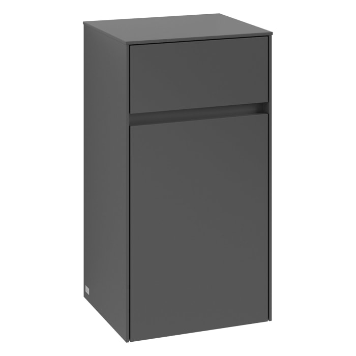 Villeroy & Boch Collaro Seitenschrank 40,4 x 74,8 cm mit 1 Auszug und 1 Tür, Anschlag links