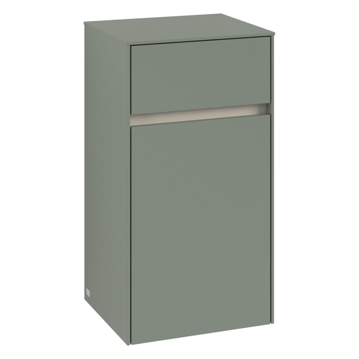 Villeroy & Boch Collaro Seitenschrank 40,4 x 74,8 cm mit 1 Auszug und 1 Tür, Anschlag rechts