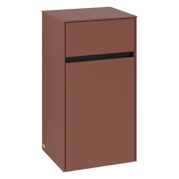 Villeroy & Boch Collaro Seitenschrank 40,4 x 74,8 cm mit 1 Auszug und 1 Tür, Anschlag rechts