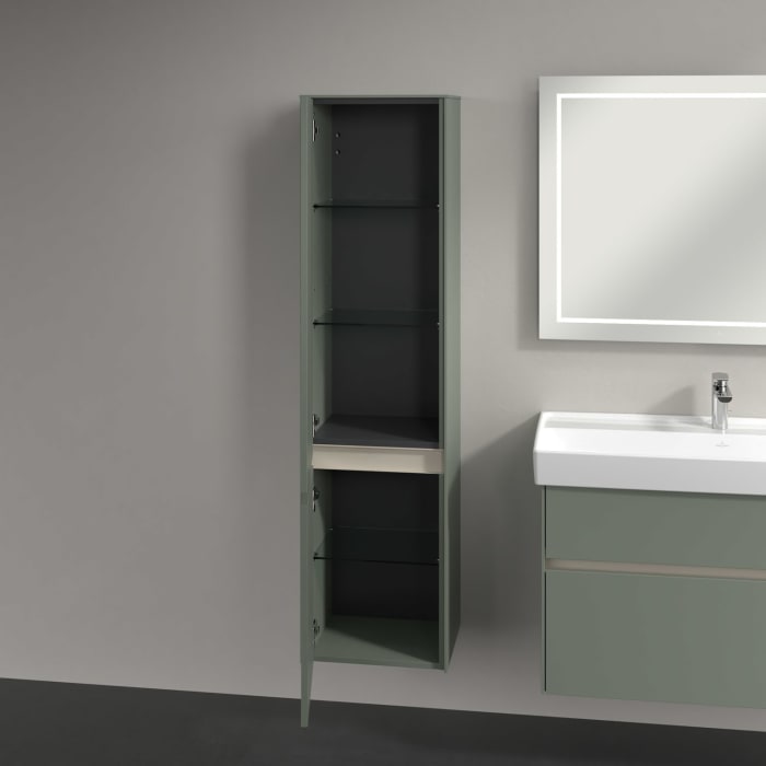 Villeroy & Boch Collaro Hochschrank 40,4 x 153,8 cm mit 2 Türen, Anschlag links