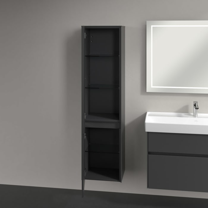 Villeroy & Boch Collaro Hochschrank 40,4 x 153,8 cm mit 2 Türen, Anschlag links