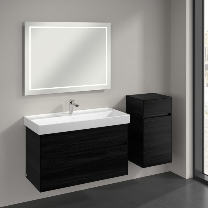 Villeroy & Boch Collaro Seitenschrank 40,4 x 74,8 cm mit 1 Auszug und 1 Tür, Anschlag rechts