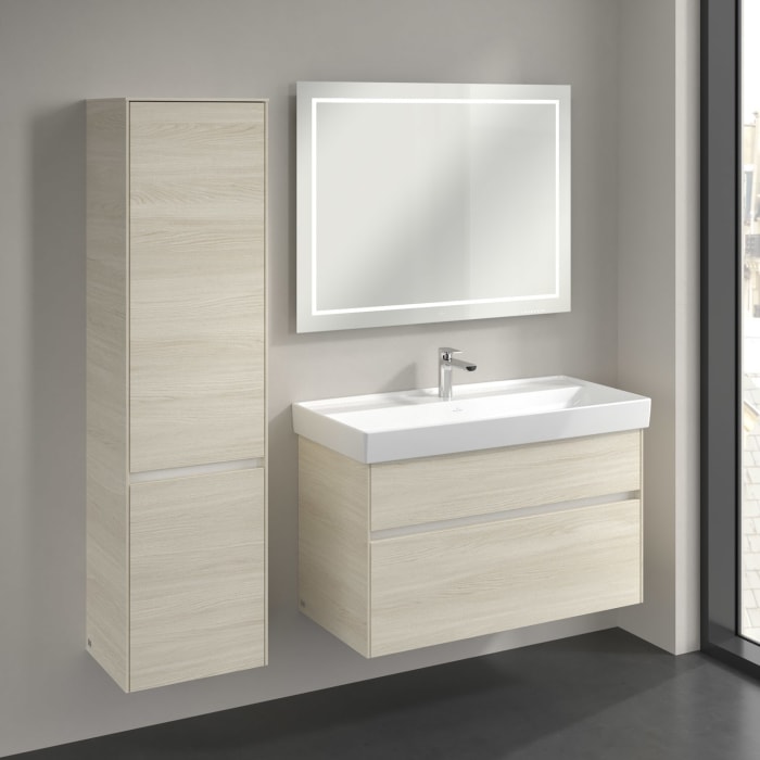 Villeroy & Boch Collaro Hochschrank 40,4 x 153,8 cm mit 2 Türen, Anschlag links