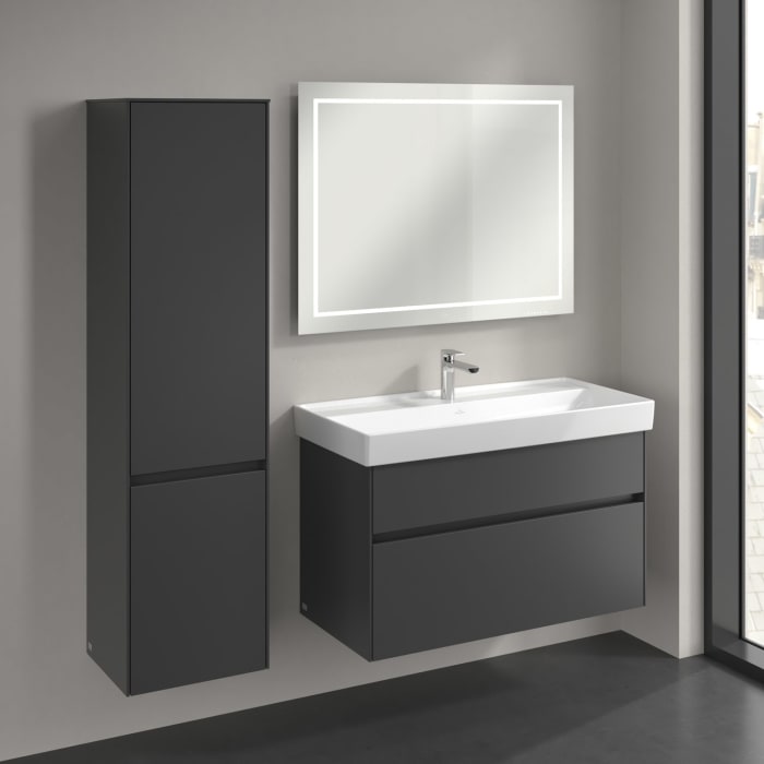 Villeroy & Boch Collaro Hochschrank 40,4 x 153,8 cm mit 2 Türen, Anschlag links