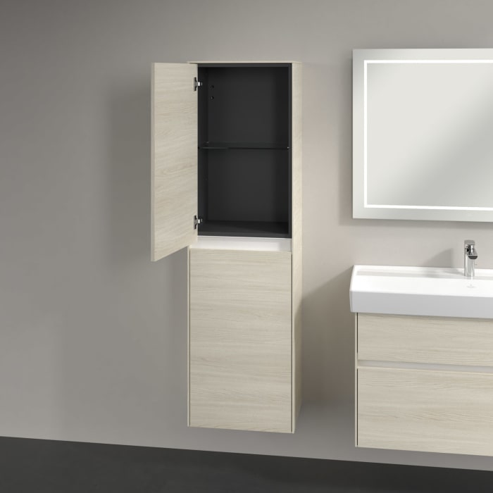 Villeroy & Boch Collaro Hochschrank 45,4 x 153,8 cm mit 2 Türen, Anschlag links