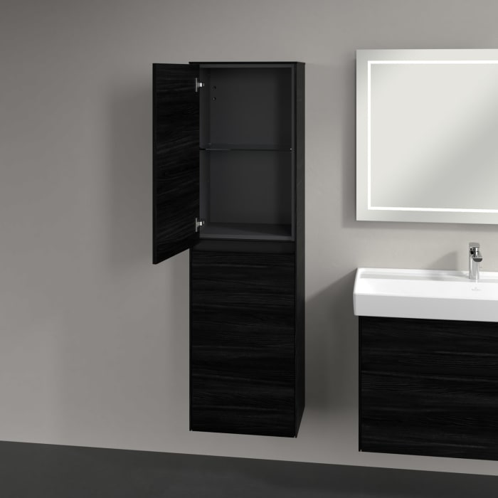 Villeroy & Boch Collaro Hochschrank 45,4 x 153,8 cm mit 2 Türen, Anschlag links