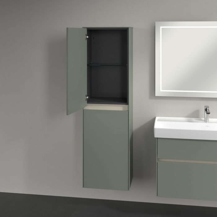 Villeroy & Boch Collaro Hochschrank 45,4 x 153,8 cm mit 2 Türen, Anschlag links