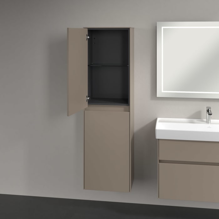 Villeroy & Boch Collaro Hochschrank 45,4 x 153,8 cm mit 2 Türen, Anschlag links