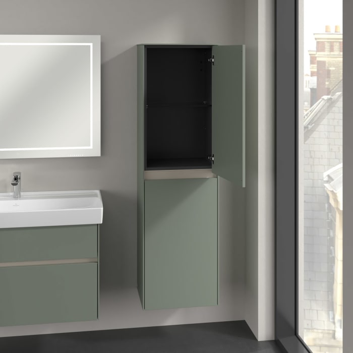 Villeroy & Boch Collaro Hochschrank 45,4 x 153,8 cm mit 2 Türen, Anschlag rechts