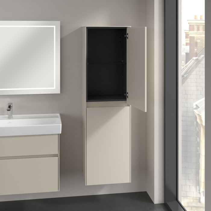 Villeroy & Boch Collaro Hochschrank 45,4 x 153,8 cm mit 2 Türen, Anschlag rechts