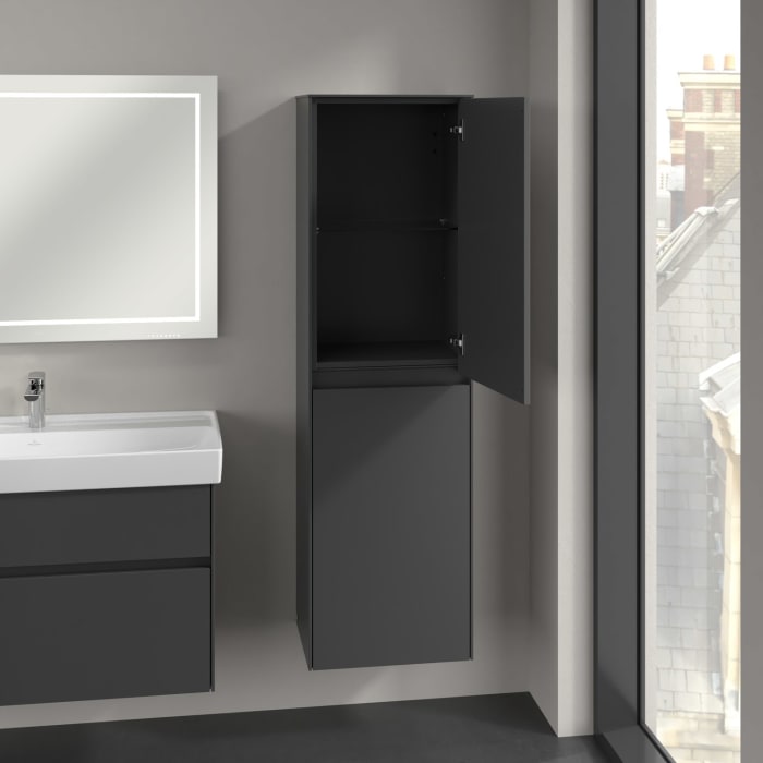 Villeroy & Boch Collaro Hochschrank 45,4 x 153,8 cm mit 2 Türen, Anschlag rechts