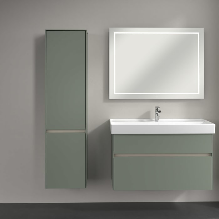 Villeroy & Boch Collaro Hochschrank 40,4 x 153,8 cm mit 2 Türen, Anschlag links